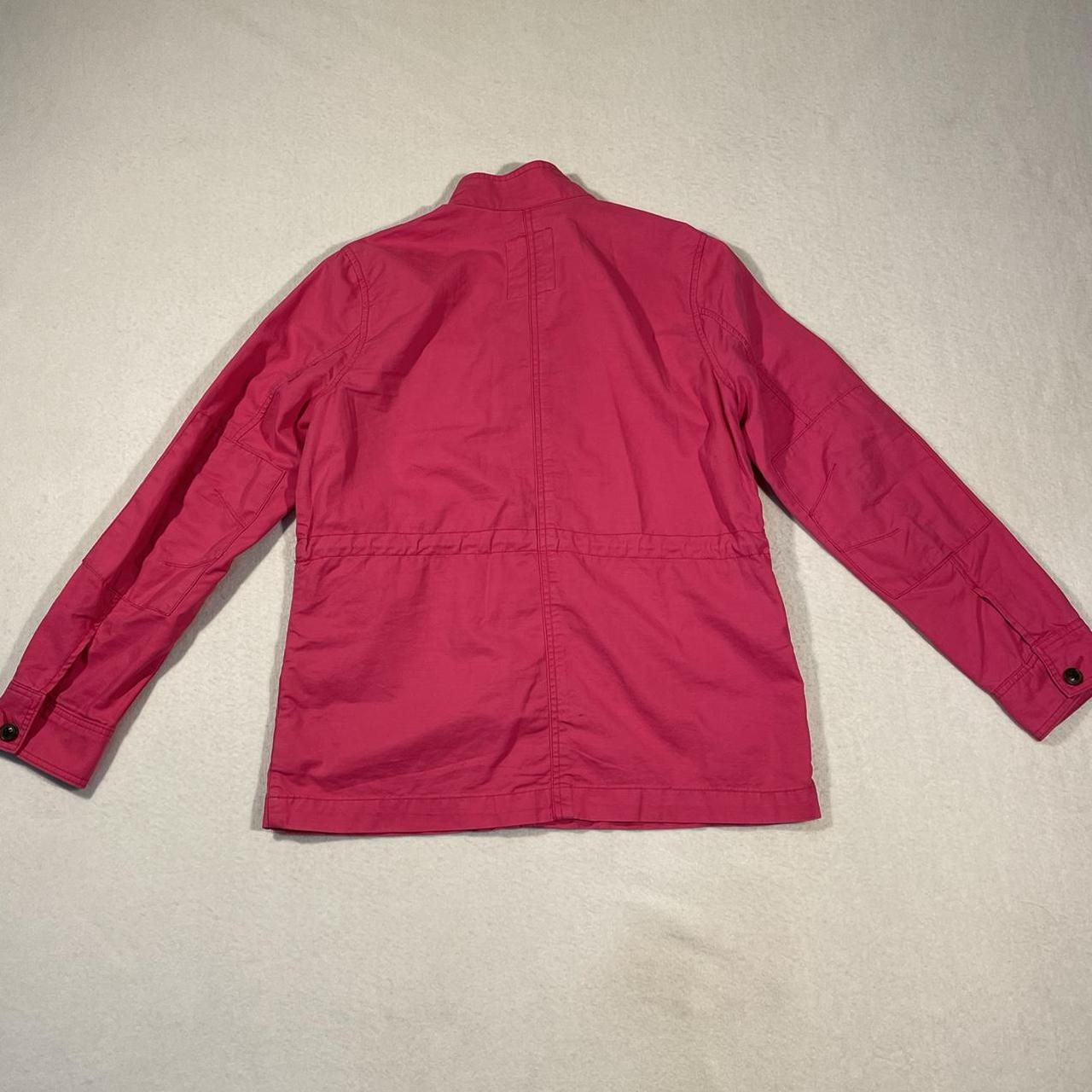 GAP Hot Pink Parka Jacket Women's hot pink light... Depop
