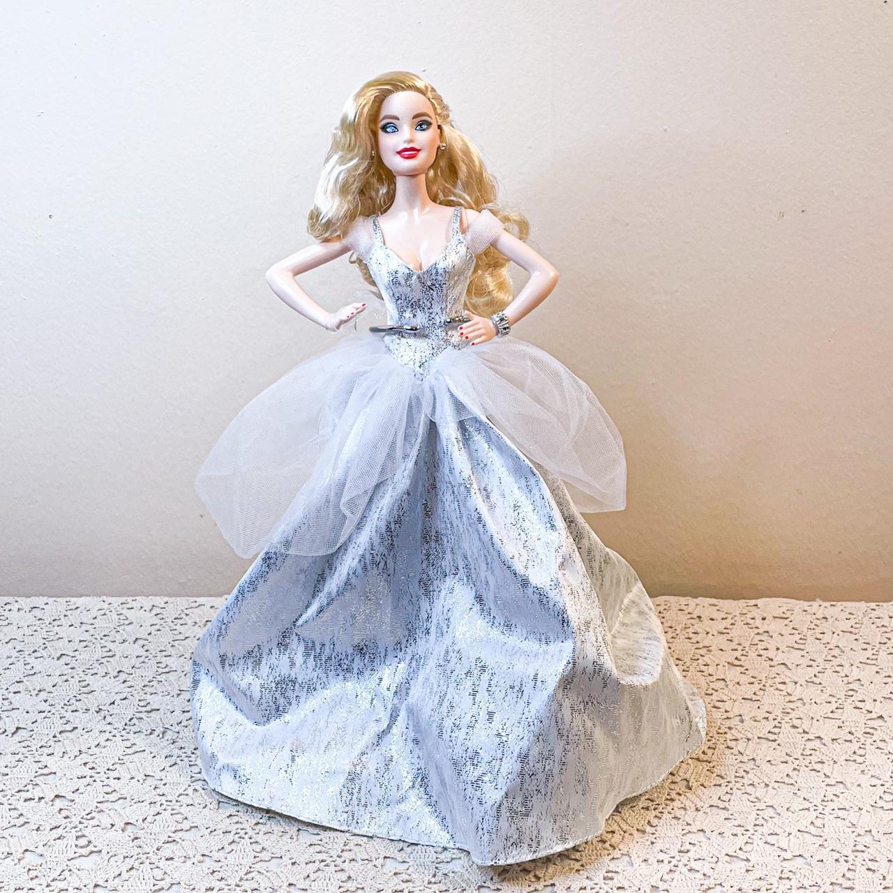 Barbie Doll White Ball Gown Muse Holiday... - Depop