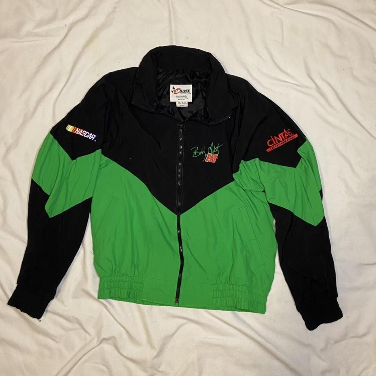 Vintage NASCAR Joe Gibbs Racing Windbreaker... - Depop