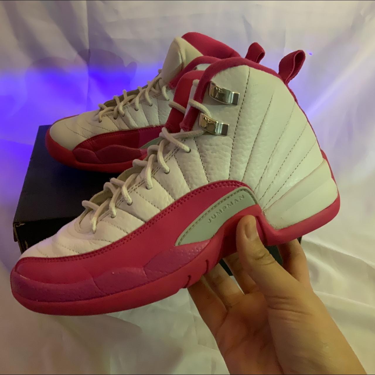 Jordan 12 pink and gold hotsell