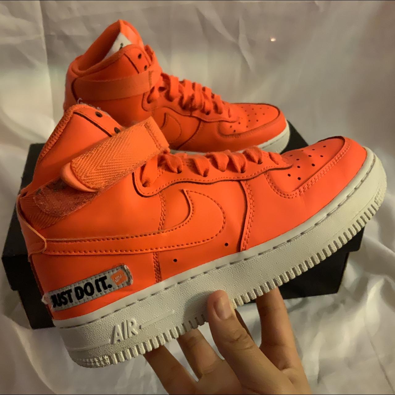 Neon orange air force best sale