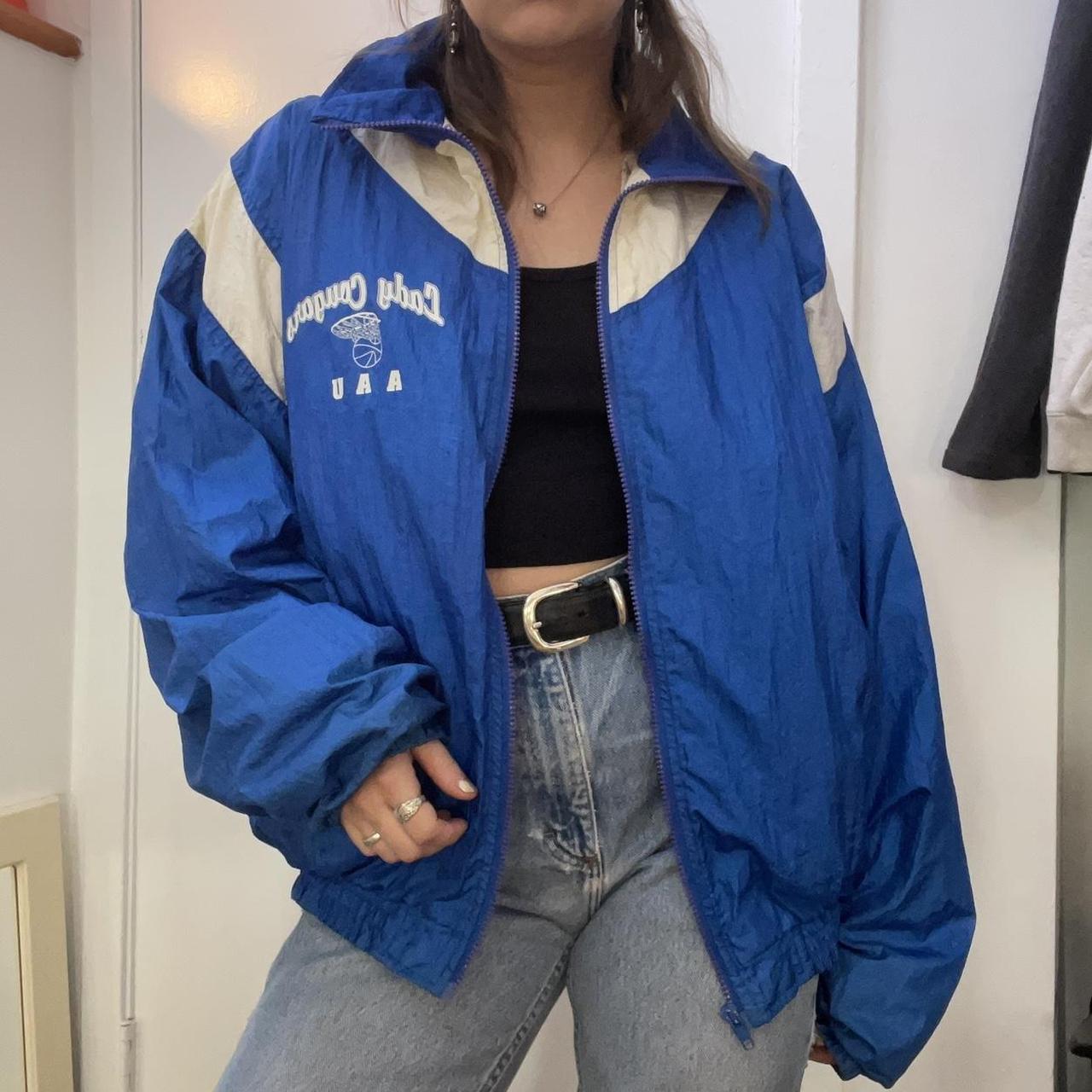 the coolest 90s vintage blue and white Lady Cougars... - Depop