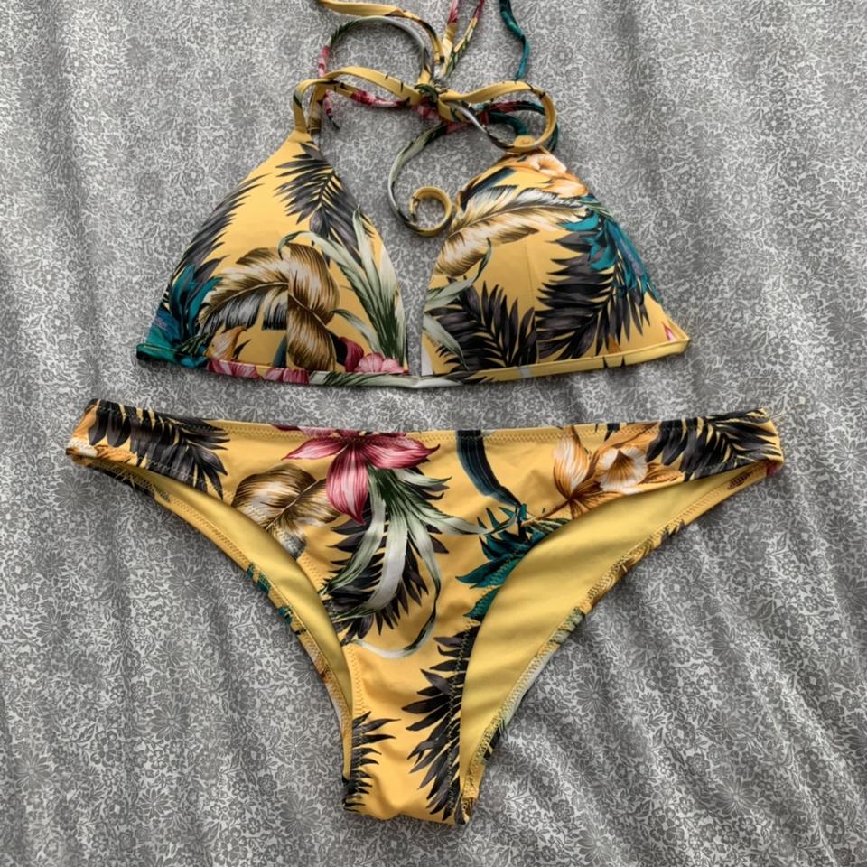 H and shop m yellow bikini