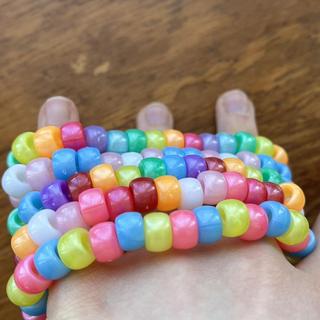 beaded bracelets :) clear elastic string + - Depop