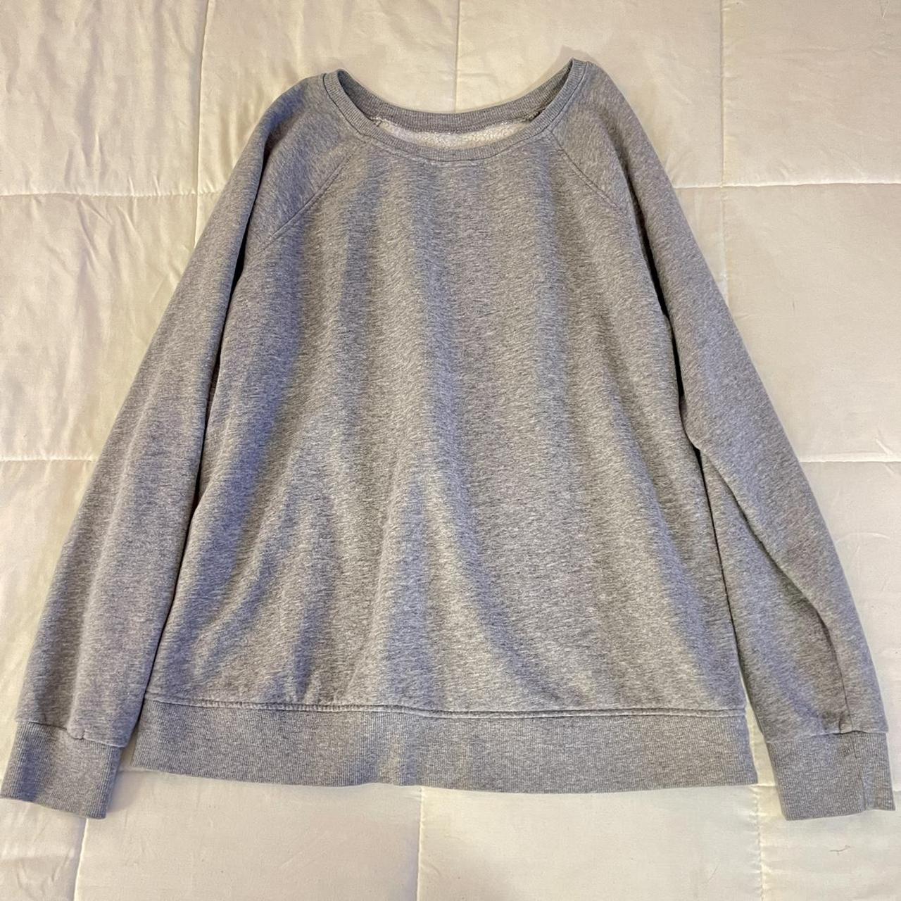 light grey crewneck super comfortable and goes good... - Depop