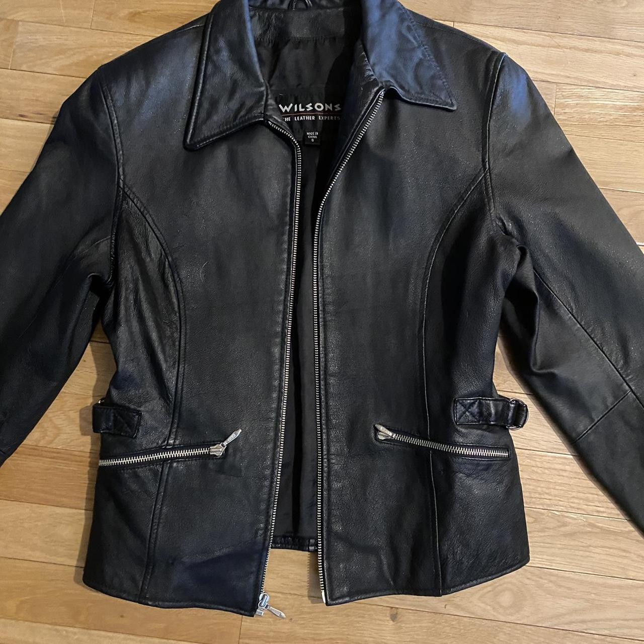 Wilson’s Leather Women's Black Jacket | Depop