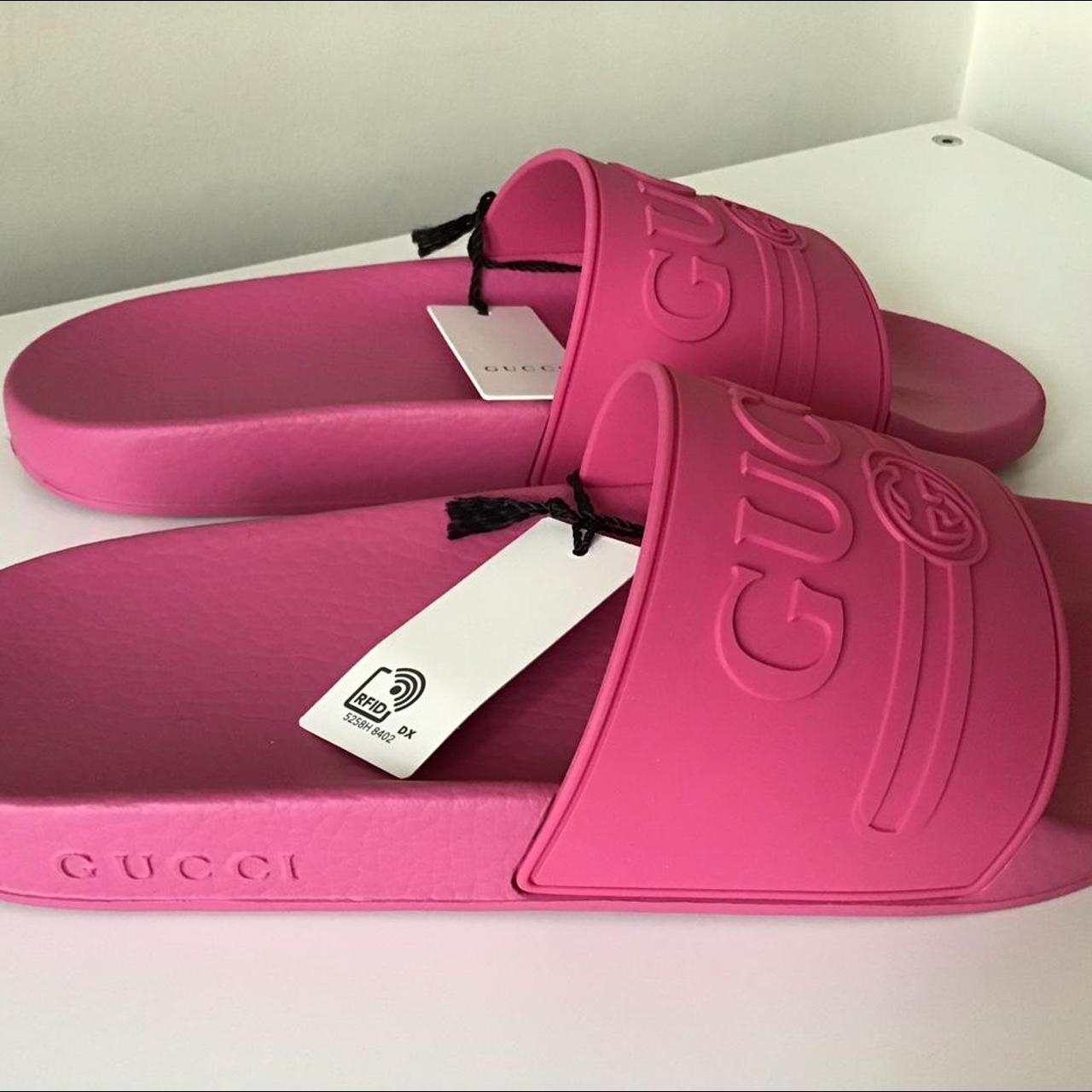 GUCCI SLIDES. New never worn. Come with box, tags,... Depop
