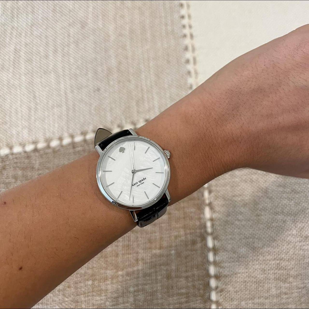 Kate spade black sale and white watch