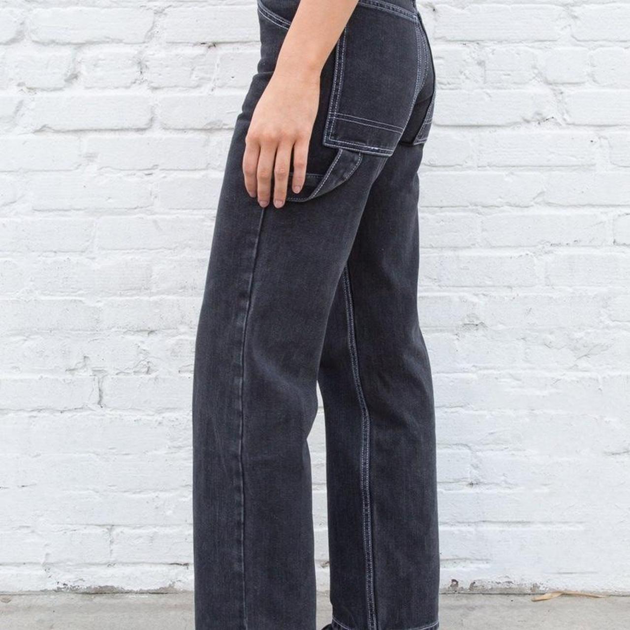 BRANDY MELVILLE BLACK CRISPINA JEANS perfect... Depop