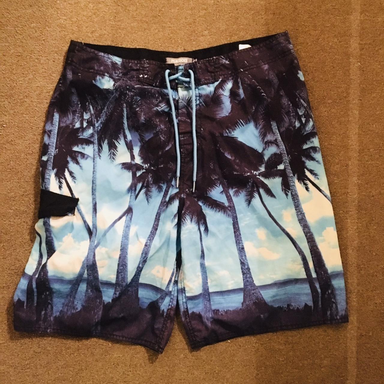 Mens swim shorts peacocks best sale