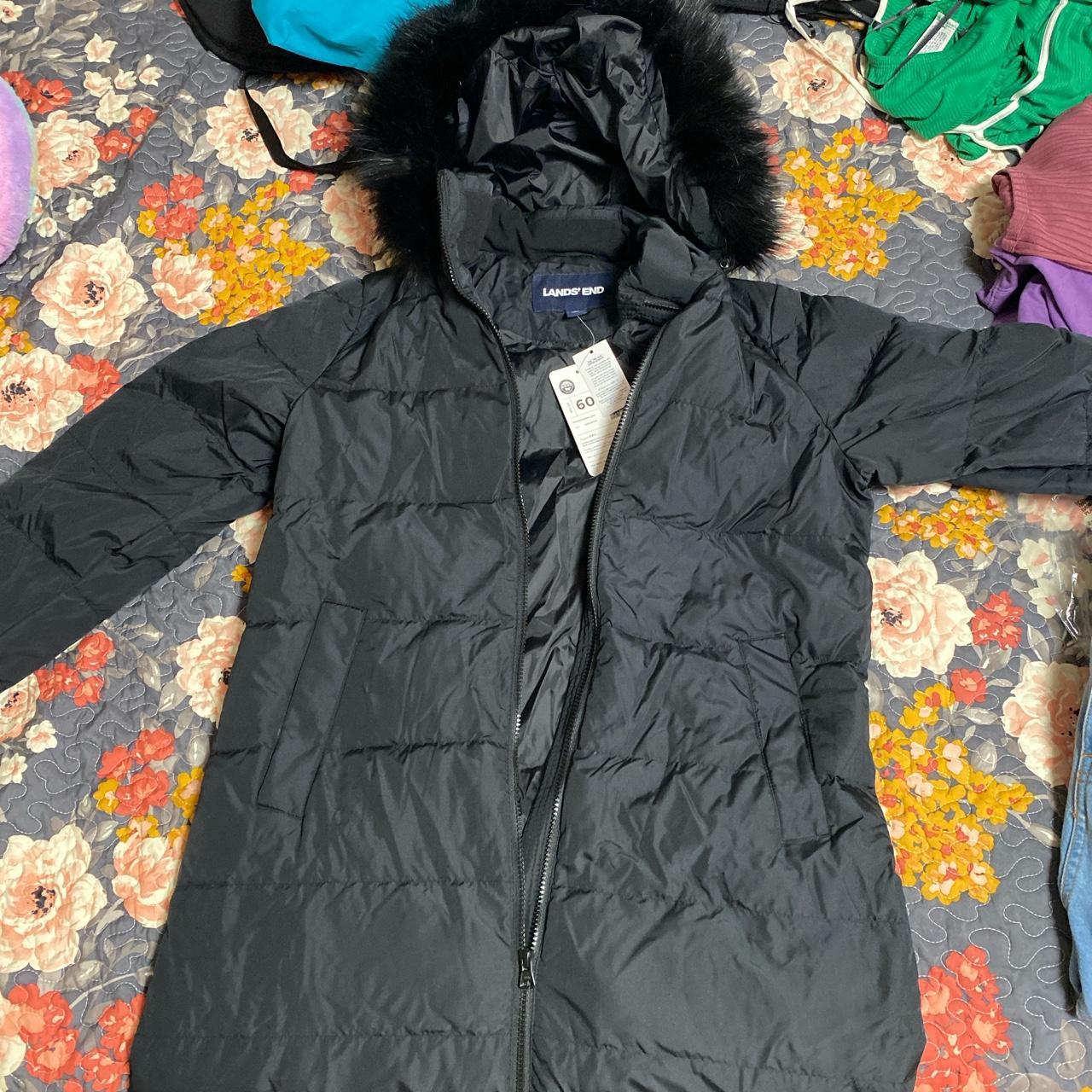 Lands’ End Petite Winter Maxi Long Down Coat with... Depop