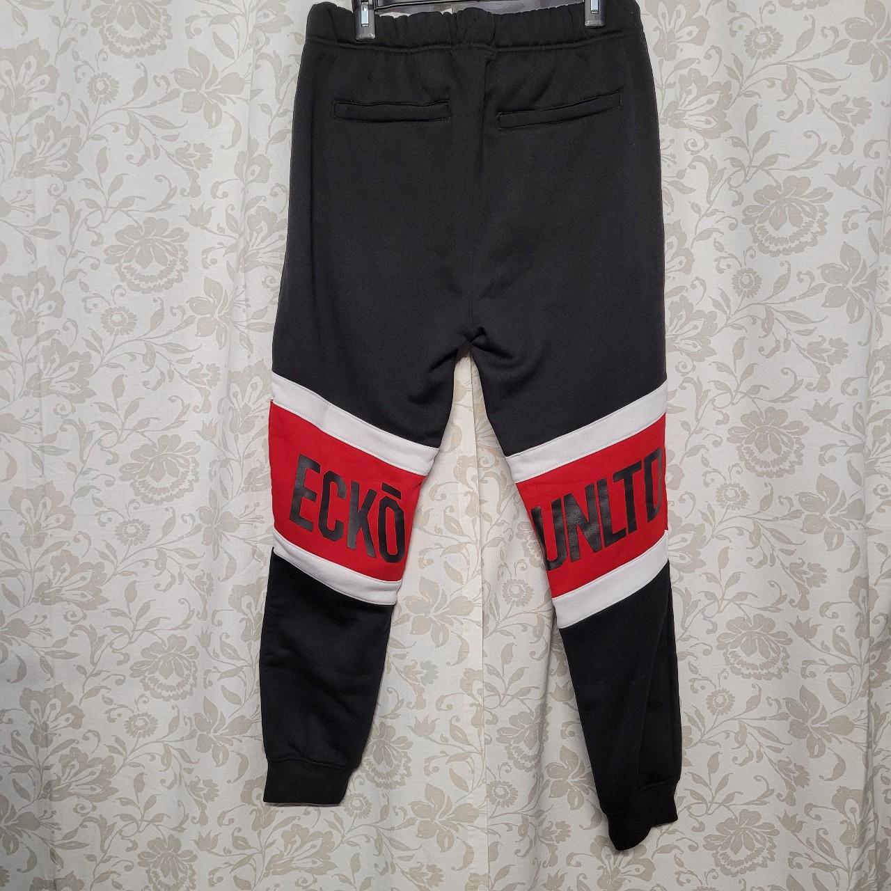 Ecko Unltd. Men's Black and Red Joggers-tracksuits | Depop