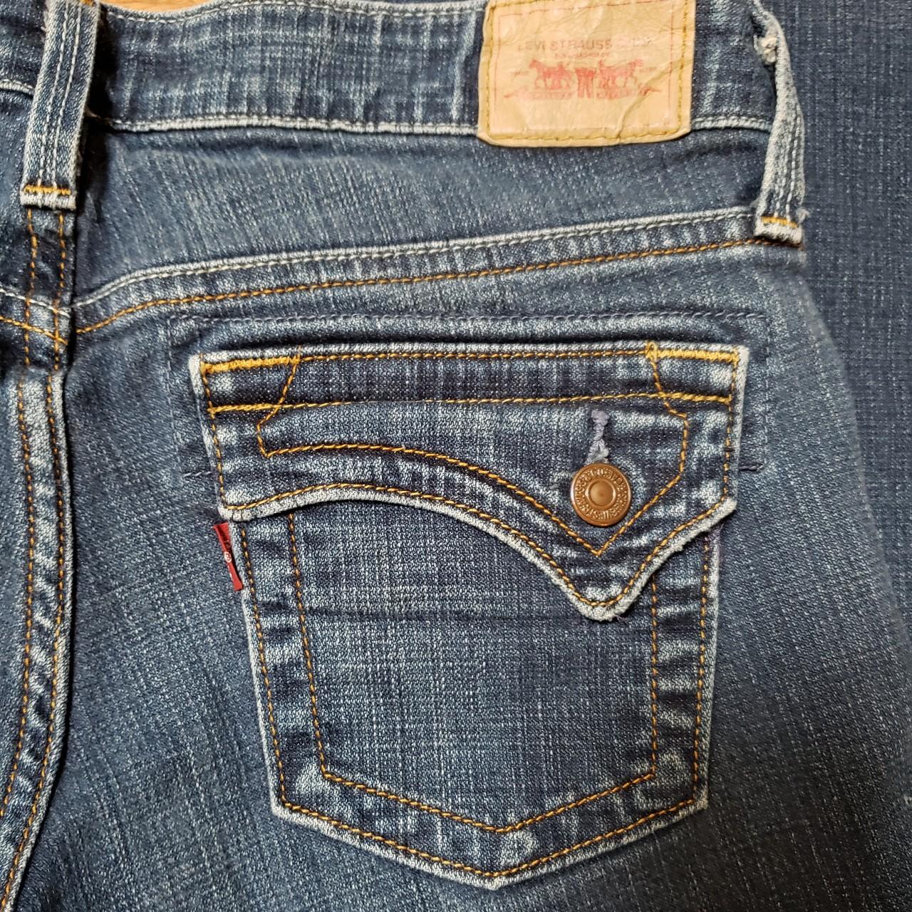 Vintage Levi s 524 Too Superlow Flare jeans in a