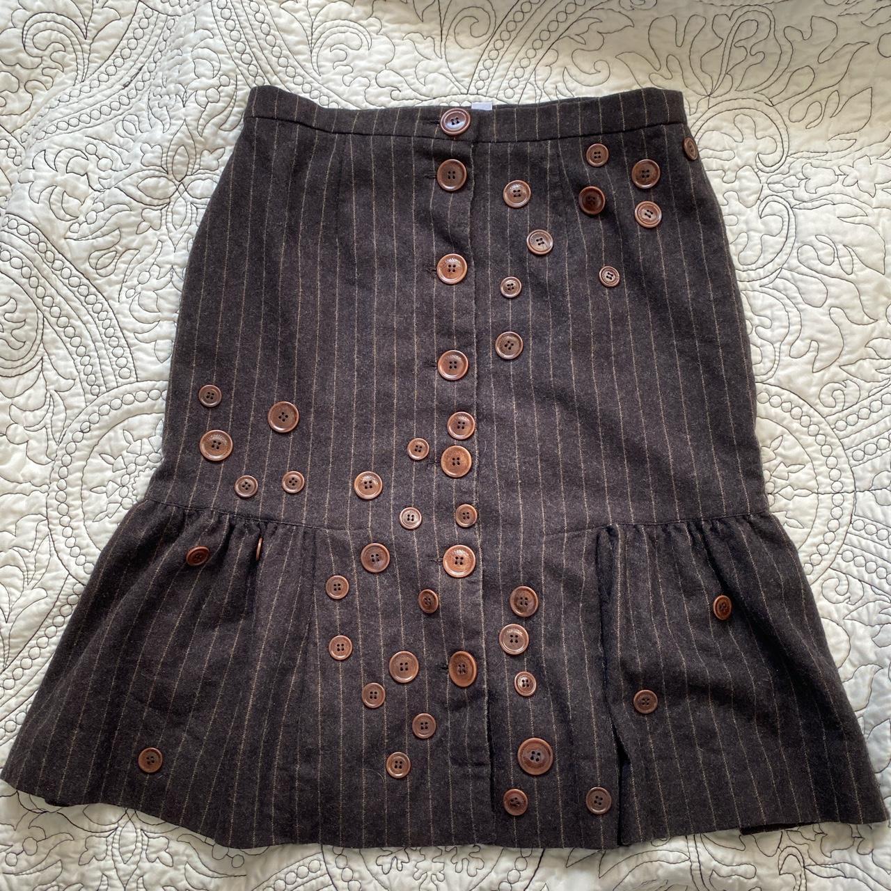Moschino Cheap & Chic Women's Brown and Tan Skirt (2)