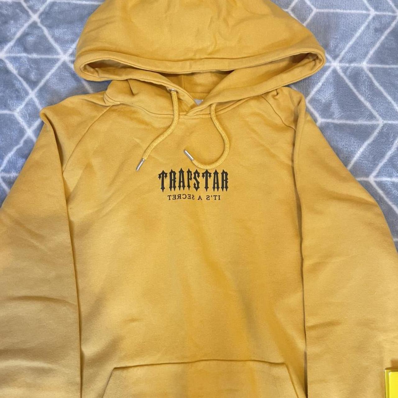 TRAPSTAR HOODIE 🔑 Yellow/orange Size Large... Depop