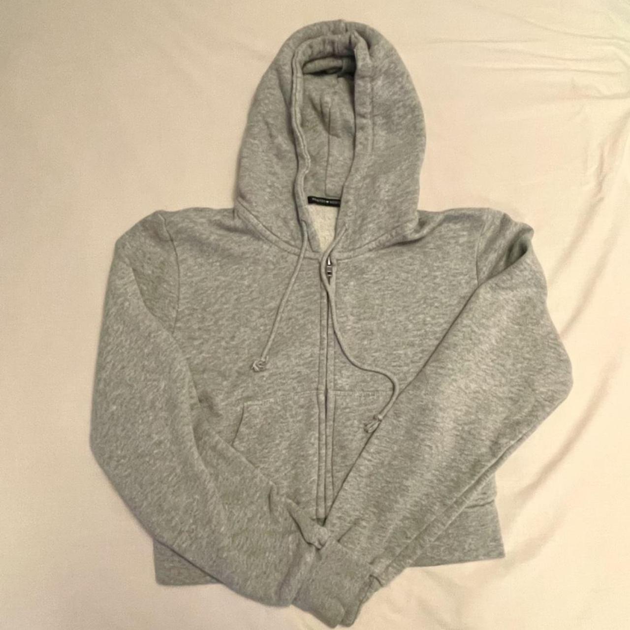 brandy melville grey crystal moletom com capuz