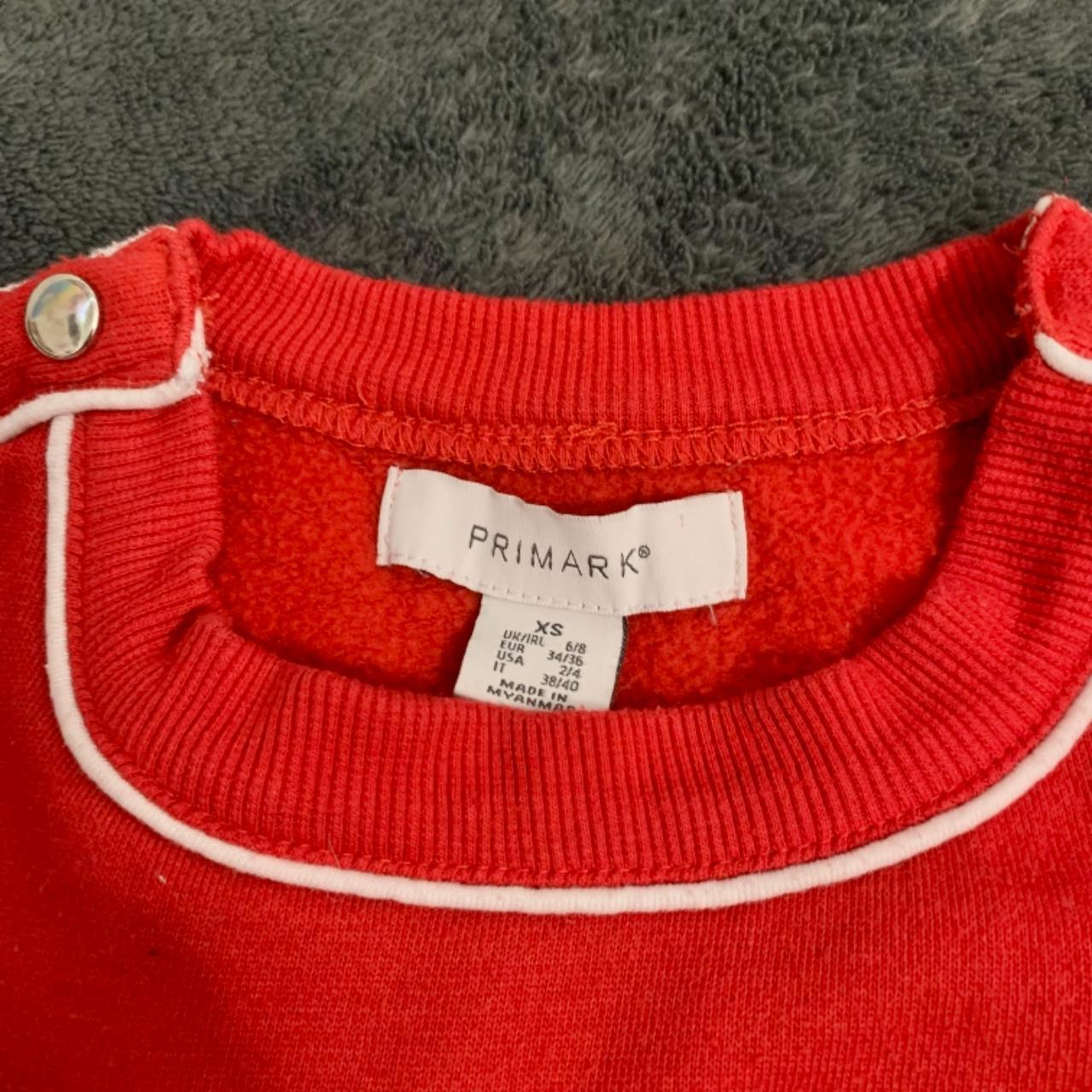 Primark Women's Red and White Sweatshirt (3)