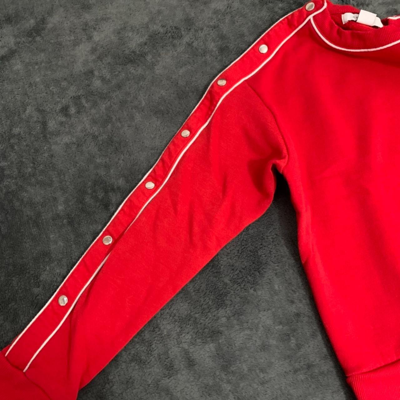 Primark Women's Red and White Sweatshirt (4)