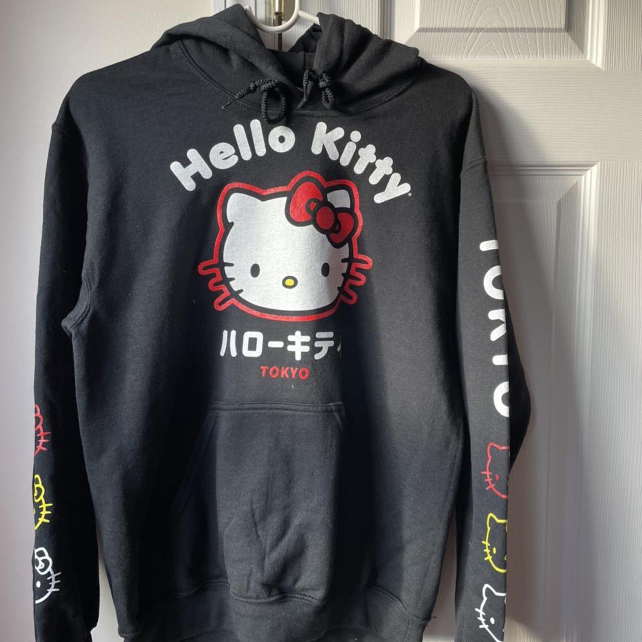 Hello Kitty Face Sweatshirt schwarz M