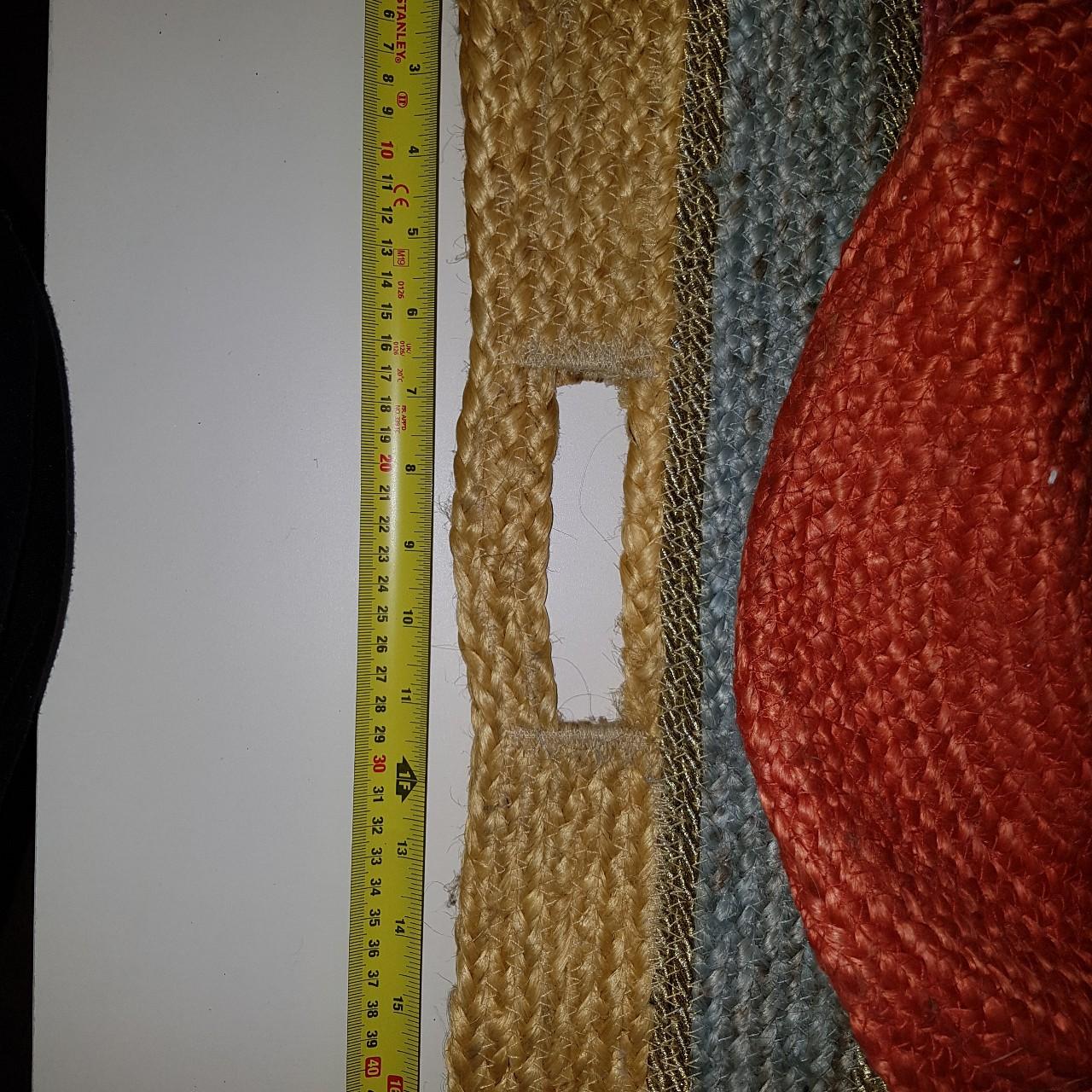 Large accessorize jute bucket bag Beach bag hand... Depop