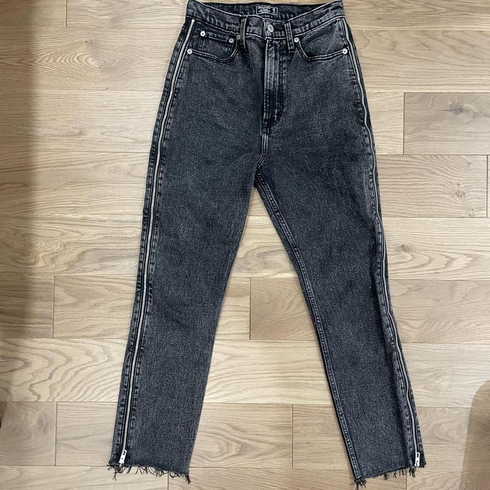 abercrombie side zipper jeans