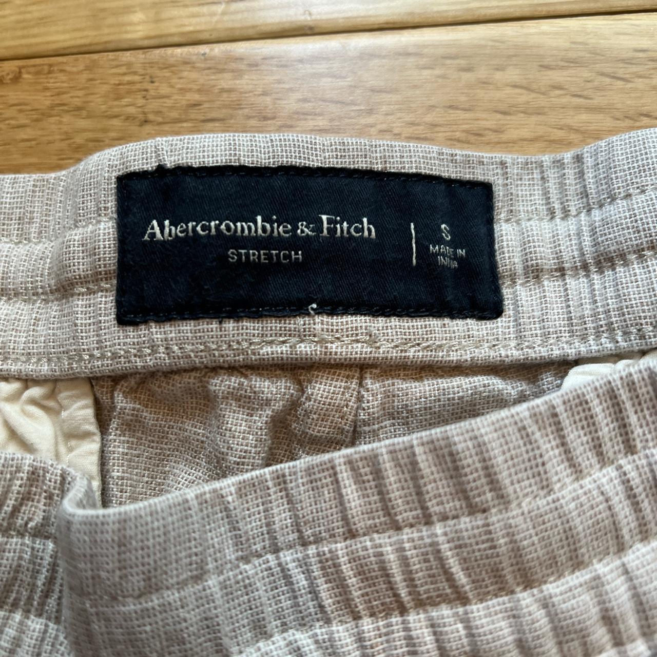 Abercrombie linen blend shorts 6 inch inseam, size... - Depop