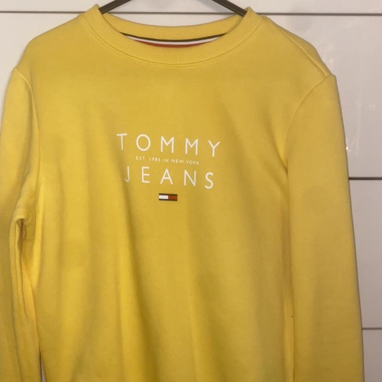 tommy jeans jumper yellow