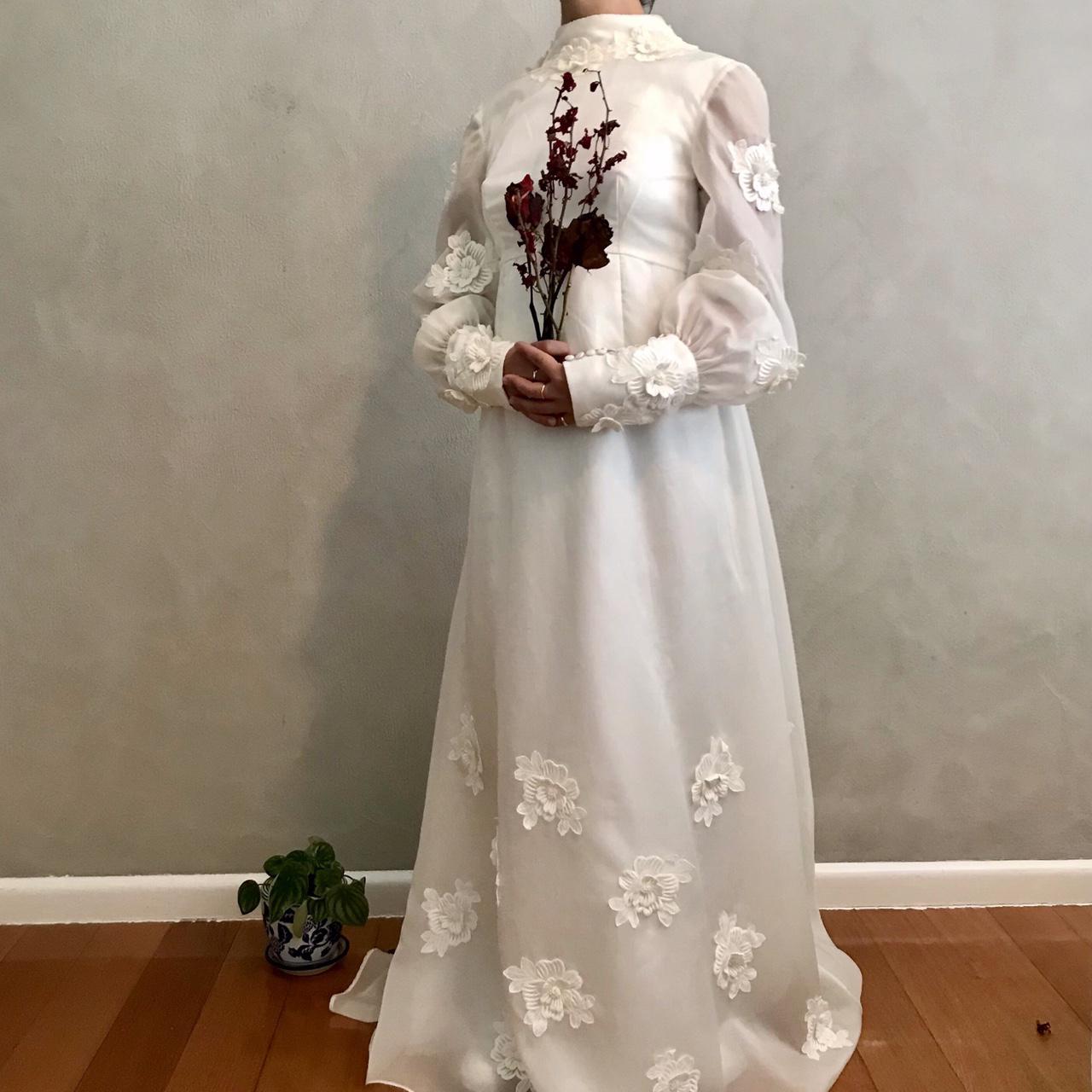 Vintage 1960’s Wedding Dress Original 1960’s bishop... - Depop
