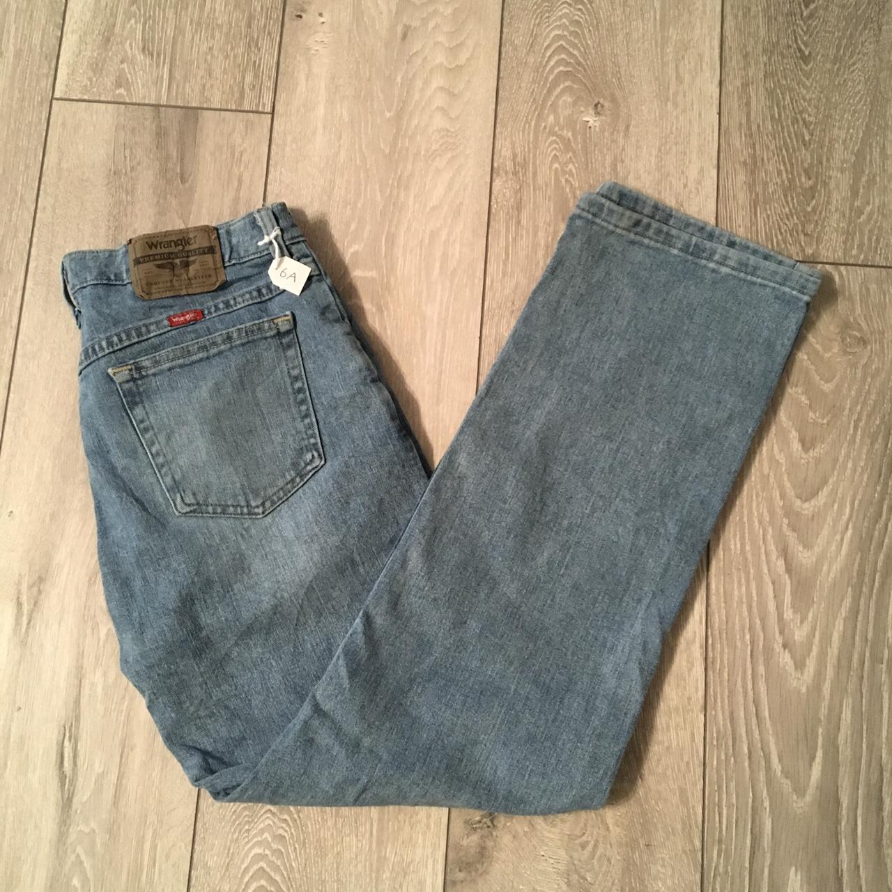 wrangler-light-blue-men-s-straight-leg-jeans-w31-depop