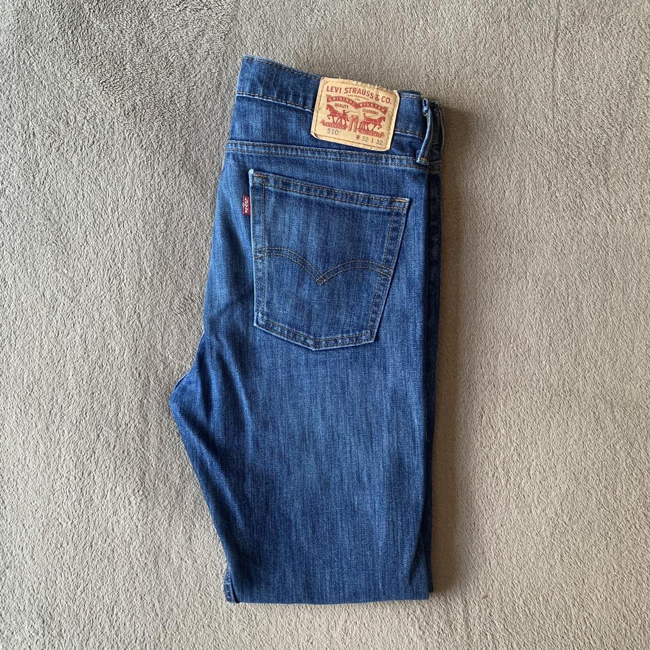 Blue Levis 510 jeans Navy blue. 32 Waist. 32 Length - Depop
