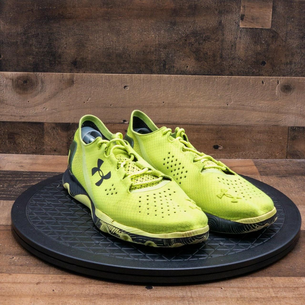 Under Armour Men's Green and Yellow Trainers