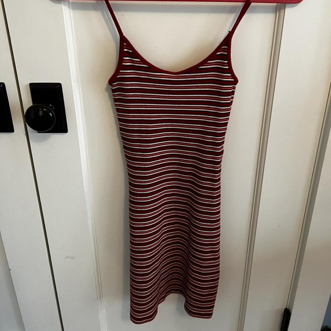 Brandy Melville Kyran Dress (Red Stripes) Perfect... Depop