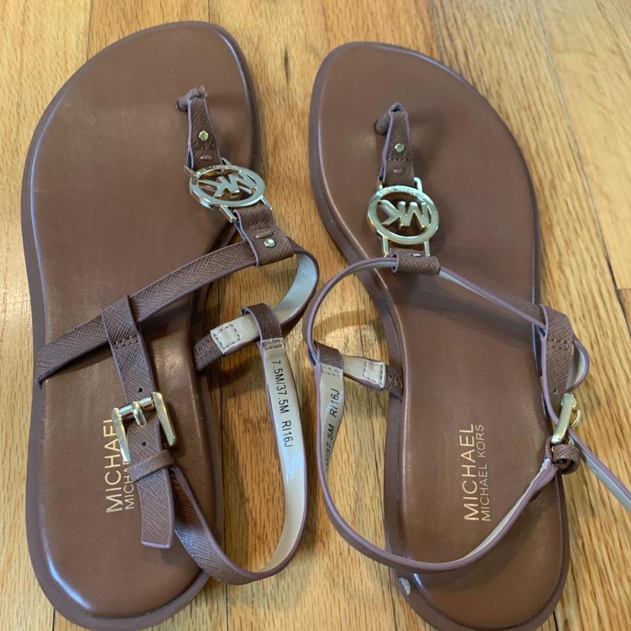 michael kors beige sandals