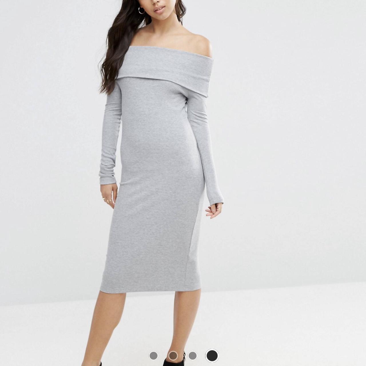 ASOS Women's Grey Dress | Depop