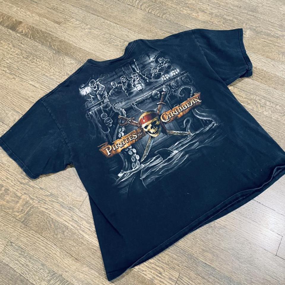 Disney Pirates of the Caribbean T-shirt. Giant - Depop