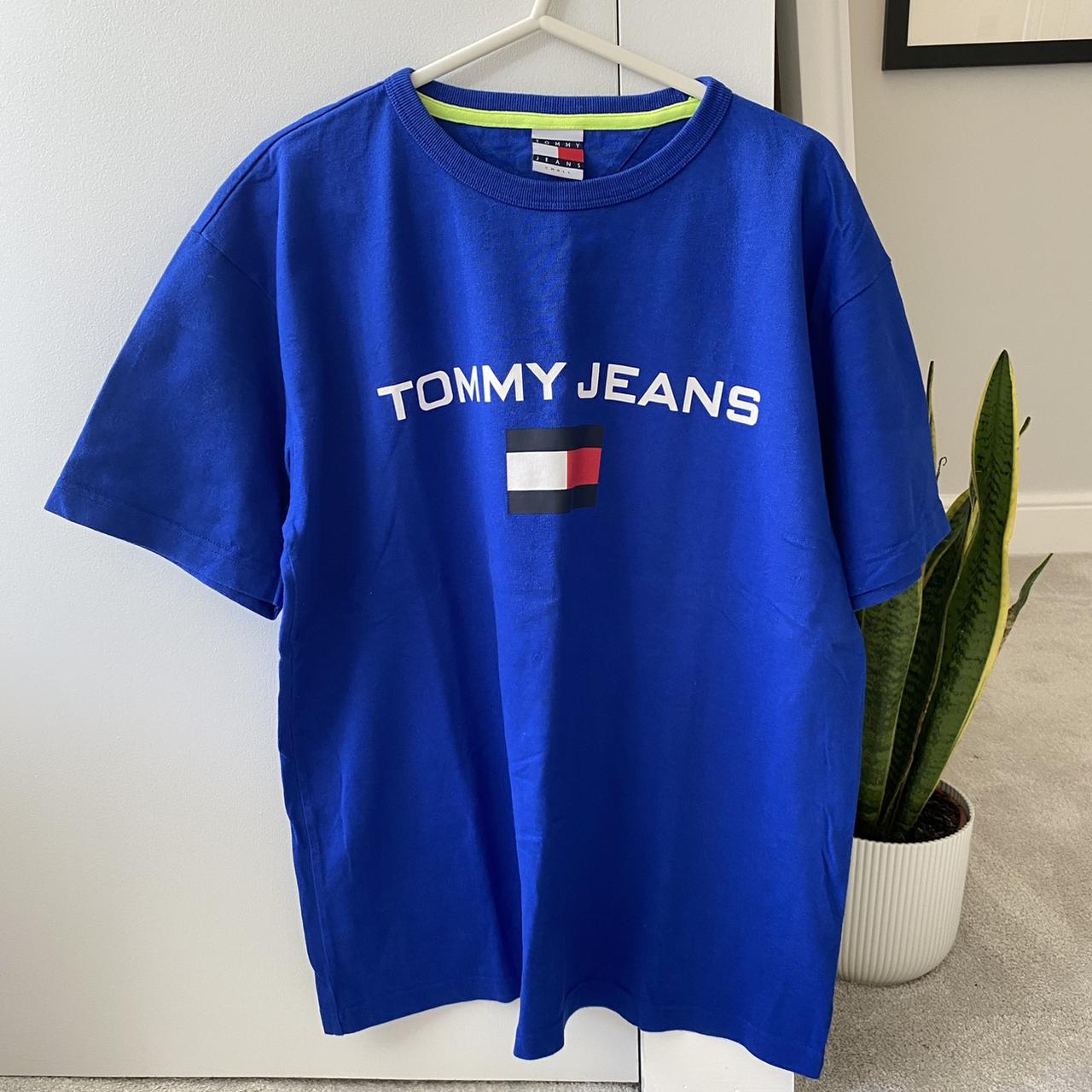 Oversized Blue Tommy Jeans Tshirt Only Worn Once So Depop
