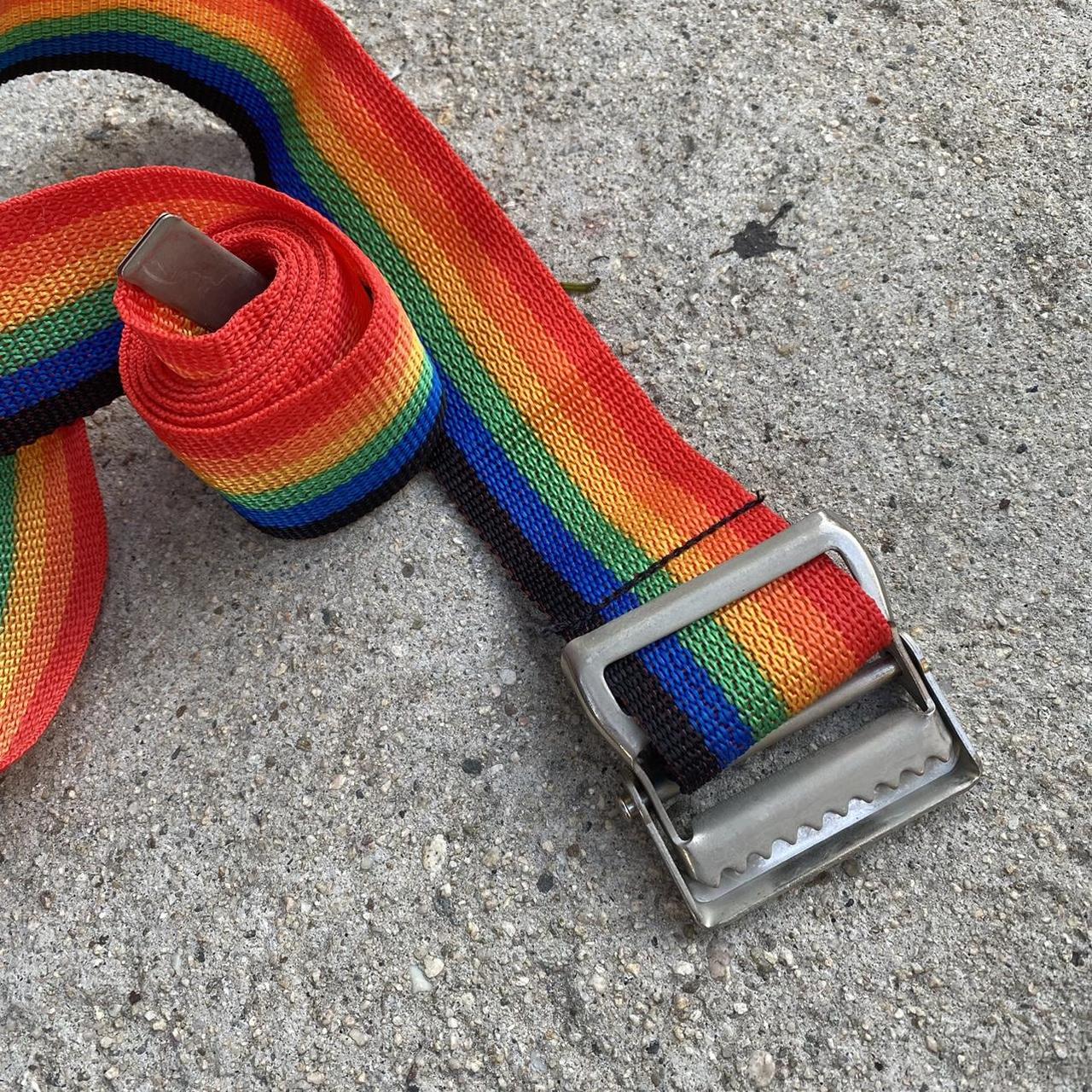 Rainbow belt. Very long. As colorful as pictured.... Depop