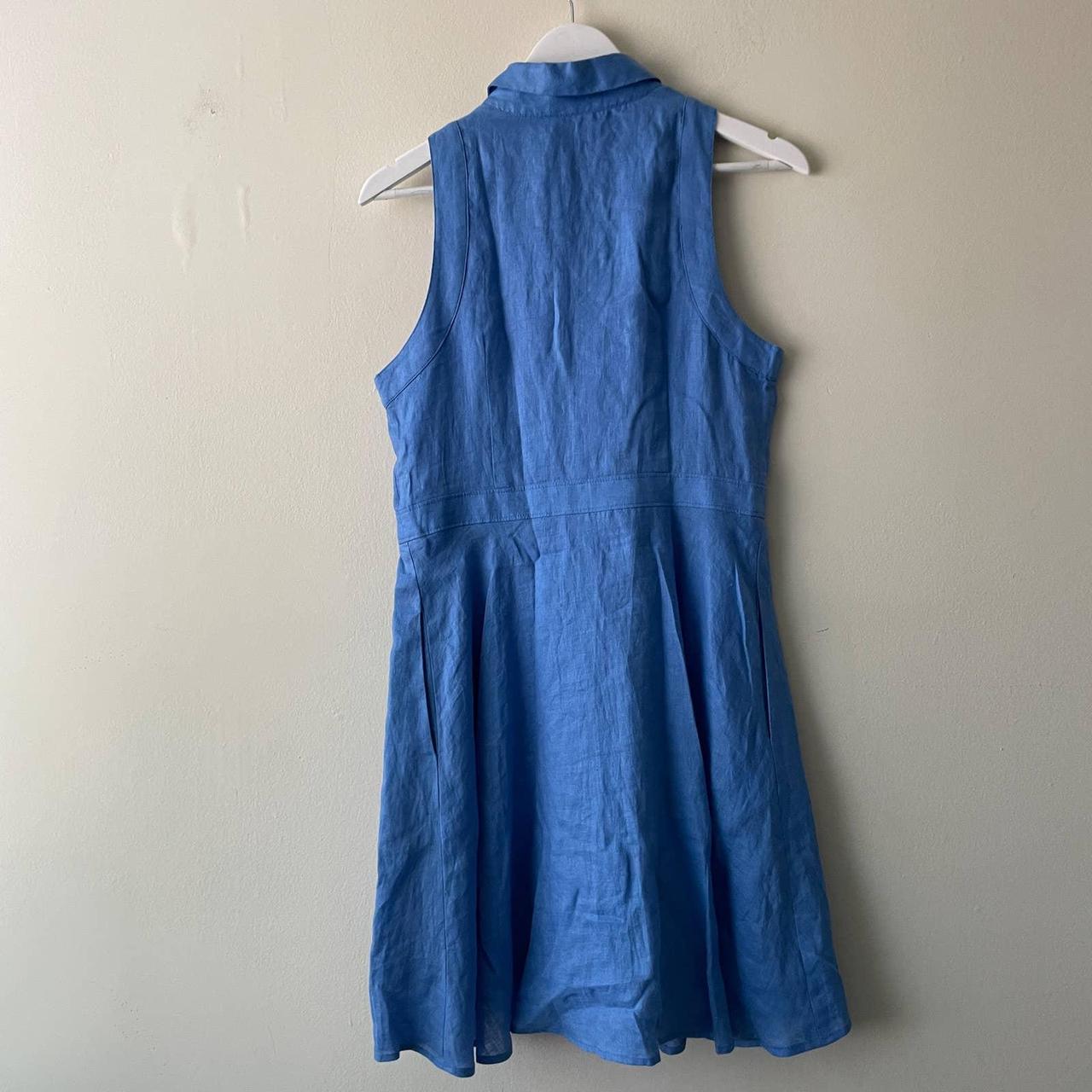 Anthropologie HD in Paris Sky Blue Printemps Linen... - Depop