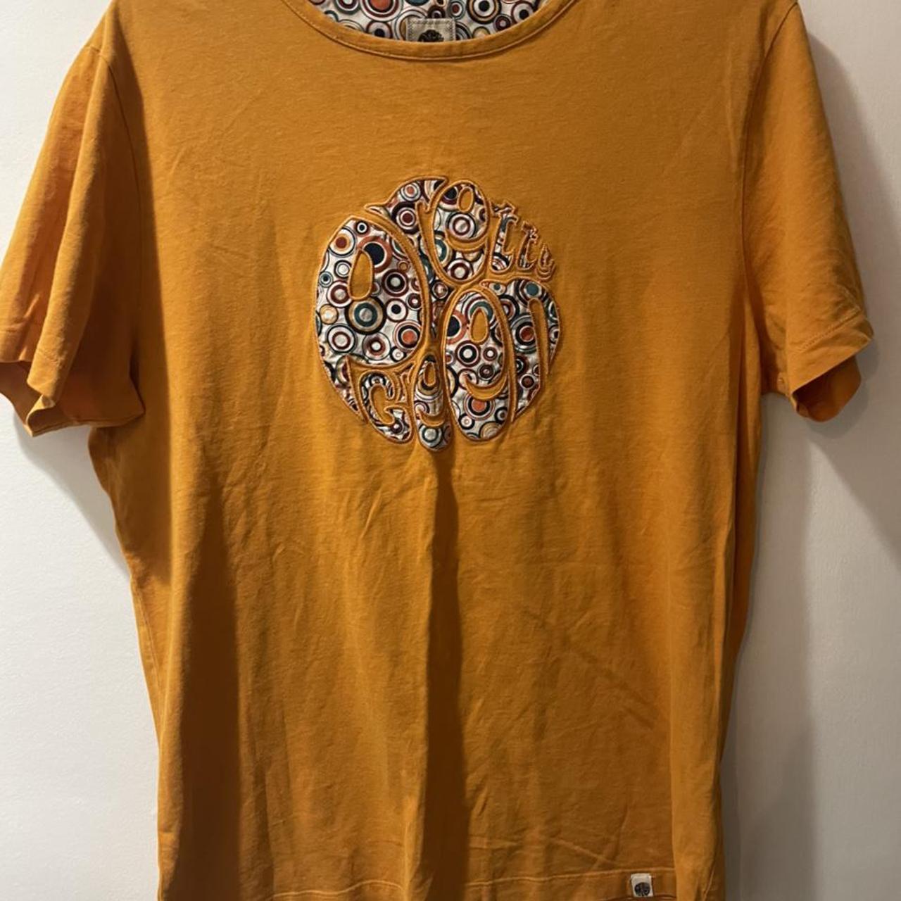 pretty green orange t shirt