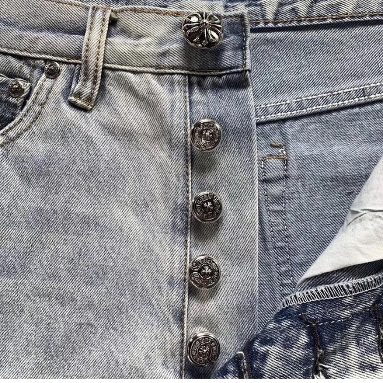 Men's Size 29-30 brand new Chrome Hearts denim - Depop