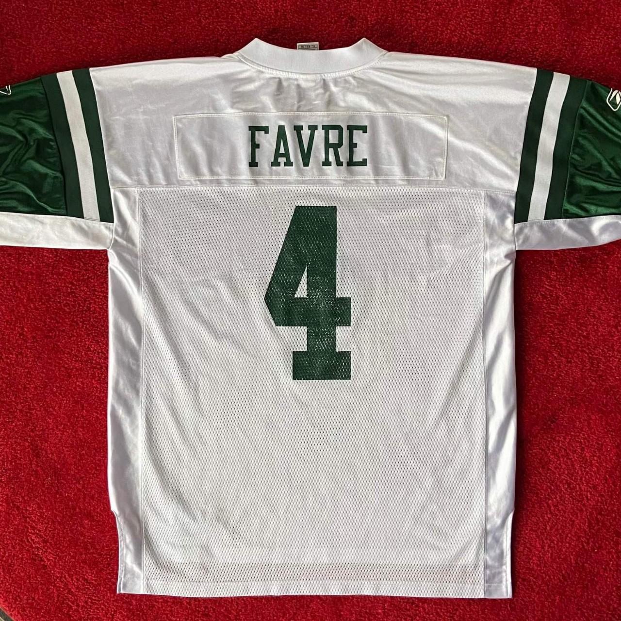 Brett Favre Authentic New York Jets Jersey by Reebok, Green, size