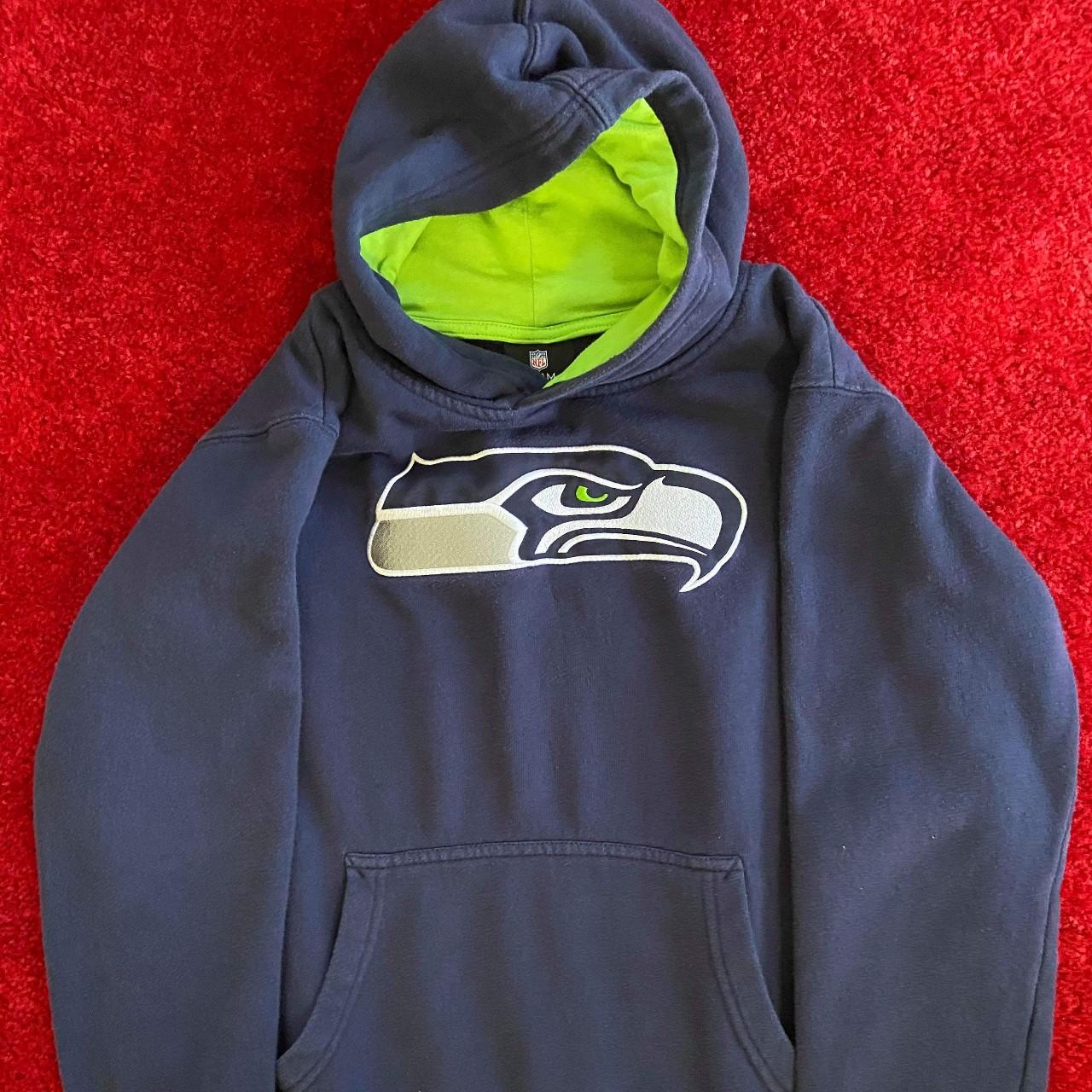 Vintage Seattle Seahawks hoodie. GO HAWKS! youth XL - Depop