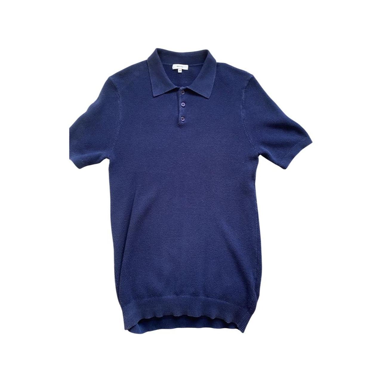 Reiss Polo Shirt - Navy Blue size medium. Worn but... - Depop