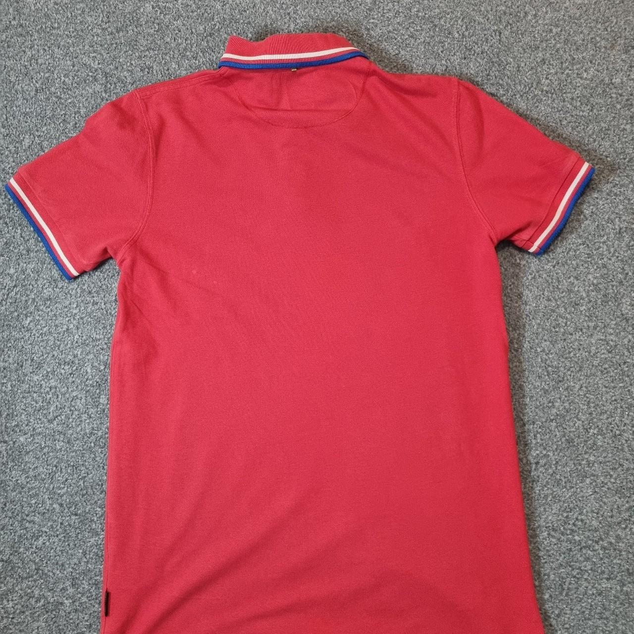 Mens Red Pretty Green Polo Shirt Size UK... Depop
