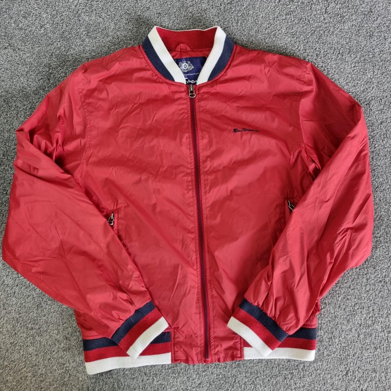 Mens Red Ben Sherman Windbreaker Jacket Size UK... - Depop