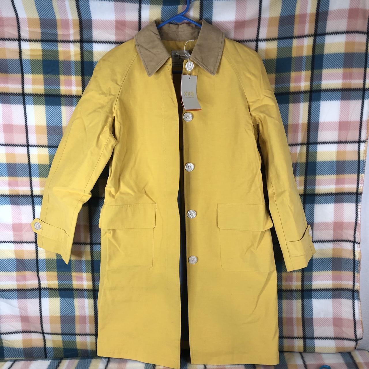 NWT Isaac Mizrahi For Target Yellow Rain Trench Coat... - Depop