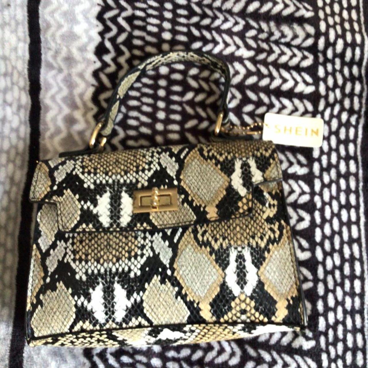 Faux snakeskin clearance purse