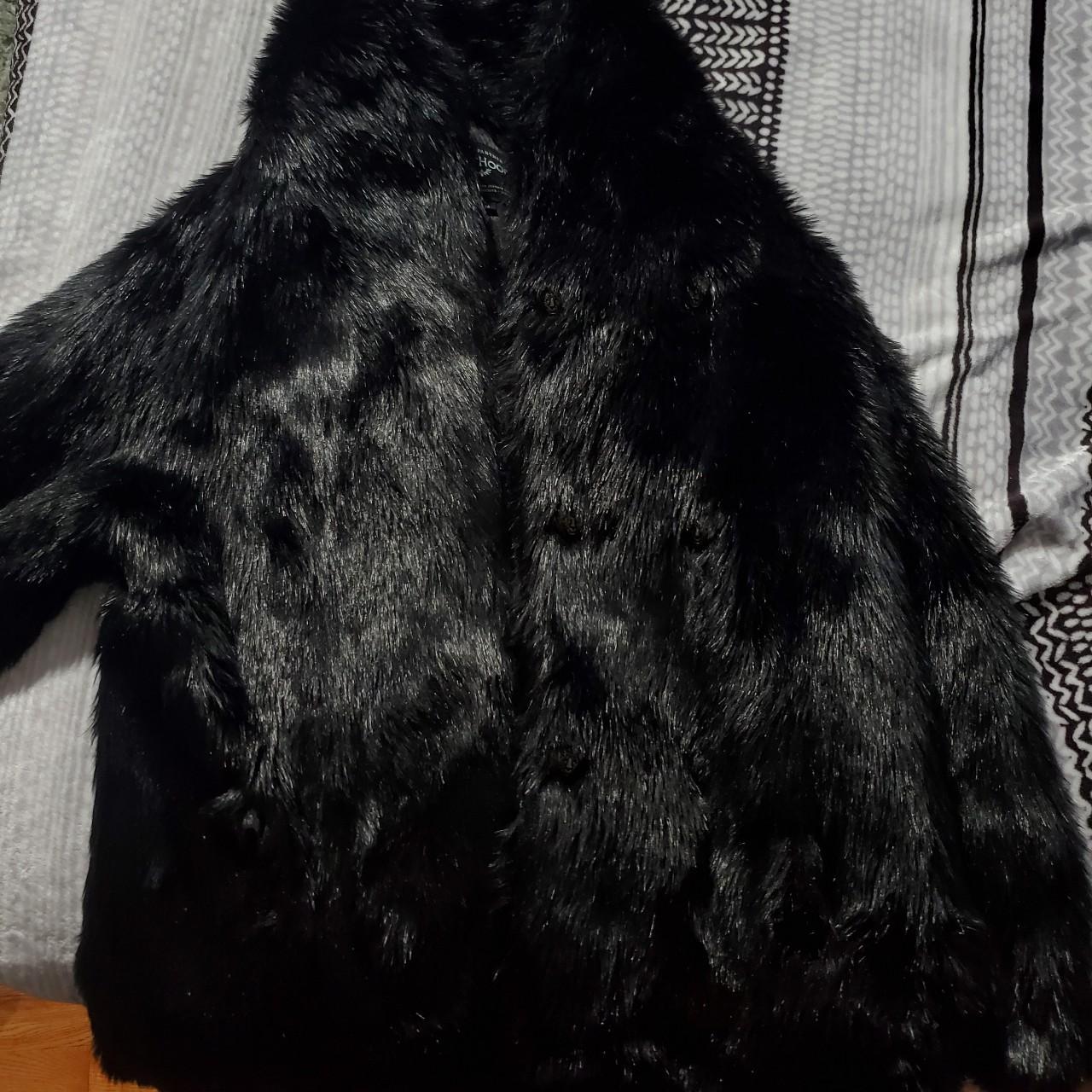 Black panther faux fur Black panther Depop