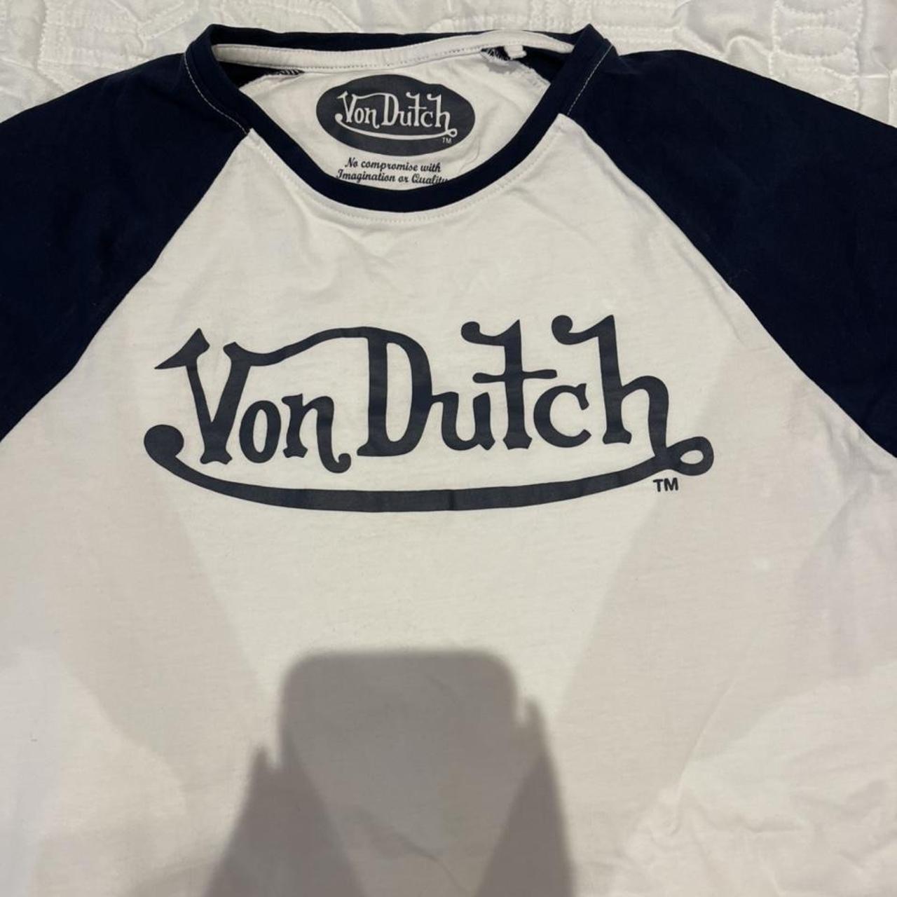 Von Dutch t shirt size large looks cute oversized.... - Depop
