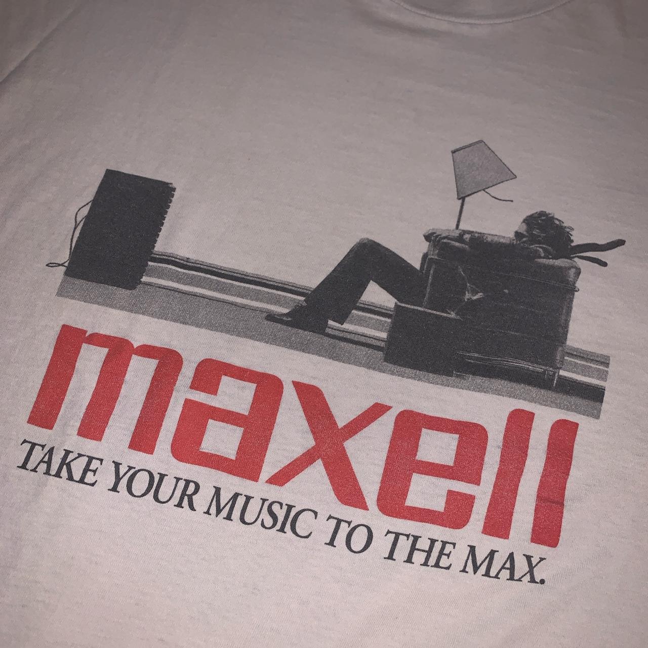 Vintage 80s Maxell Take Your popular Music To The Max Shirt